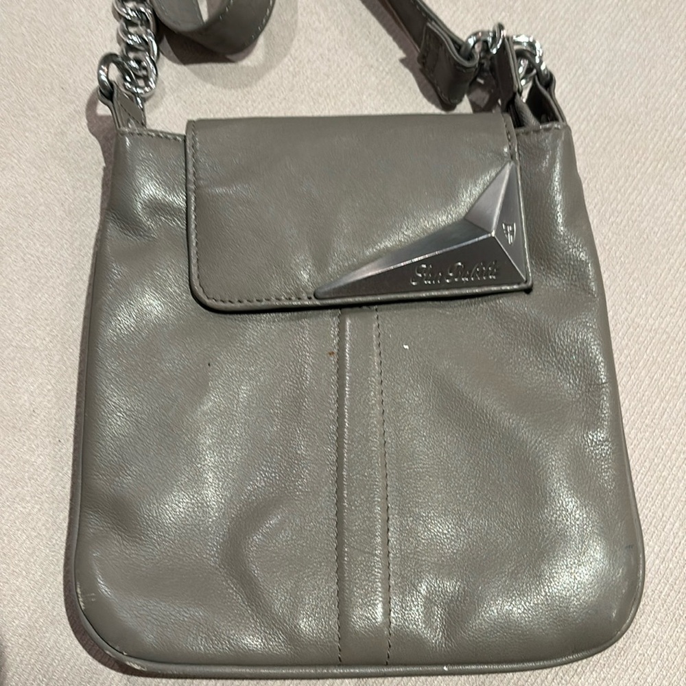 SAN Babila grey and silver crossbody